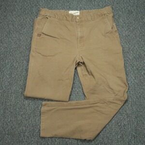 Duck Camp Pants Mens 38x32 Brown Hiking Hunting Outdoors Cordura Canvas Brush